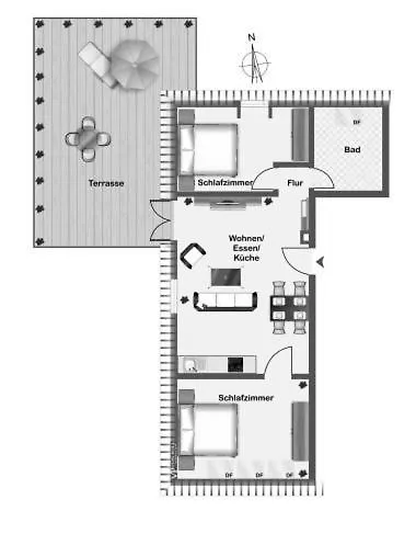 Apartmán Strandrose Im Haus Inselrose *